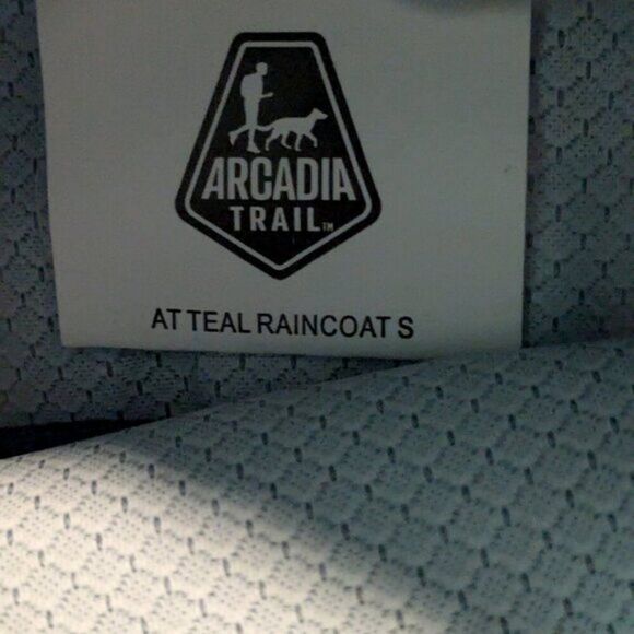 Arcadia Trail Reflective Raincoat Teal size Small NWT - Picture 9 of 10